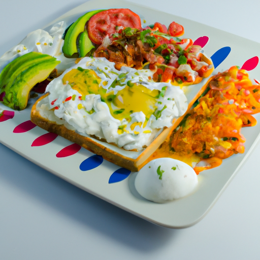 Breakfast, lunch, and dinner, menu for Mexican consumers