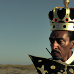 Black man with King crown and outfit