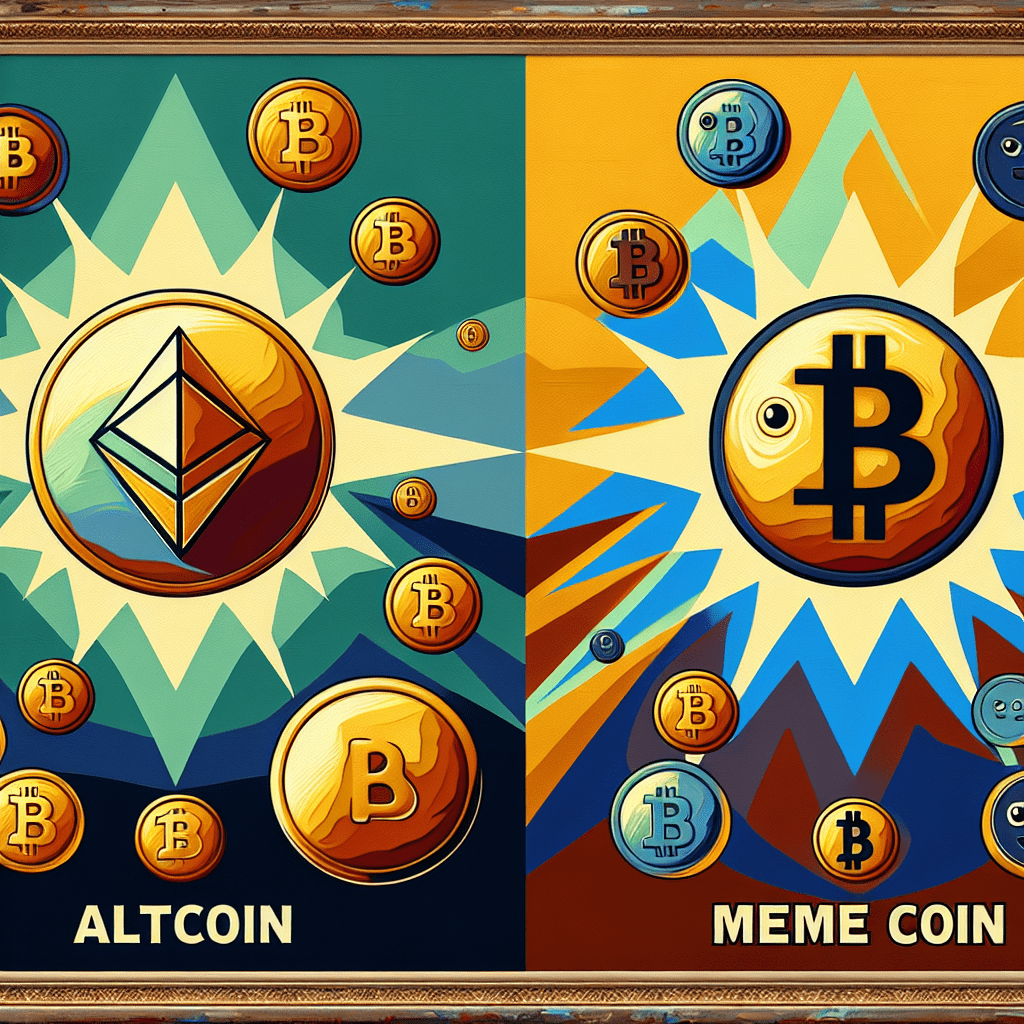 The difference between a altcoin and a meme coin